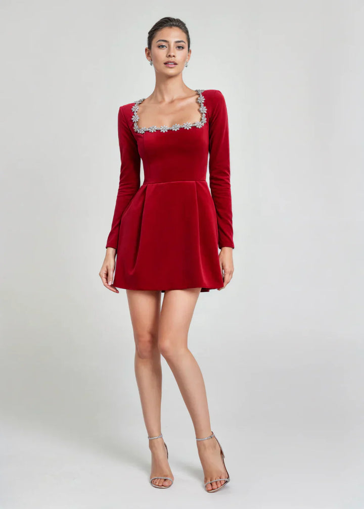 Riley | Velvet Mini Dress