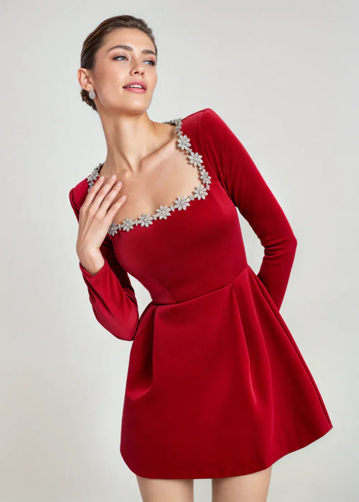 Riley | Velvet Mini Dress