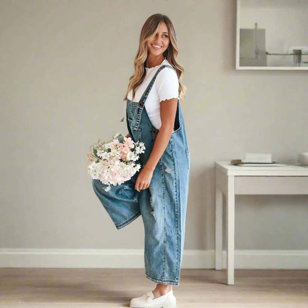 Rebecca | Vintage Wash Adjustable Jumpsuit