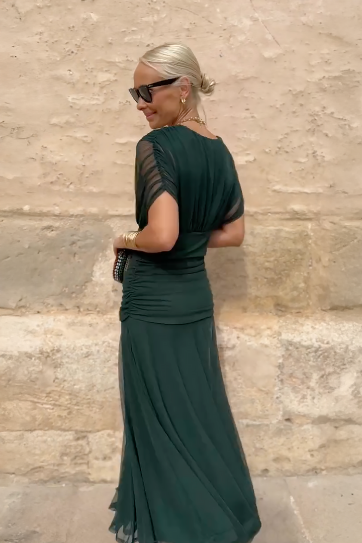 Ella | Elegant V-neck Fantasy Party Maxi Dress