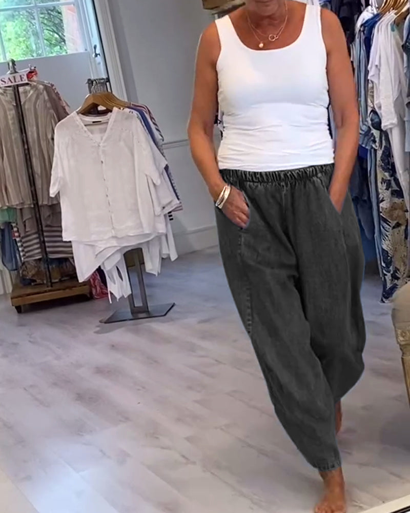 Claire | Soft Fit Elastic Waist Jeans
