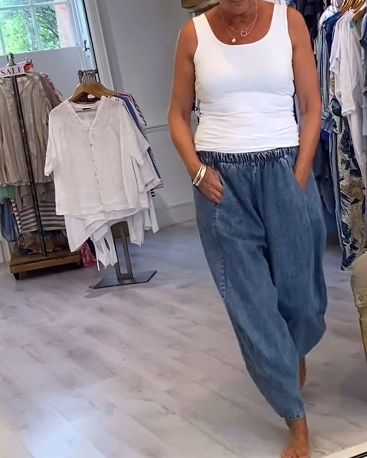 Claire | Soft Fit Elastic Waist Jeans
