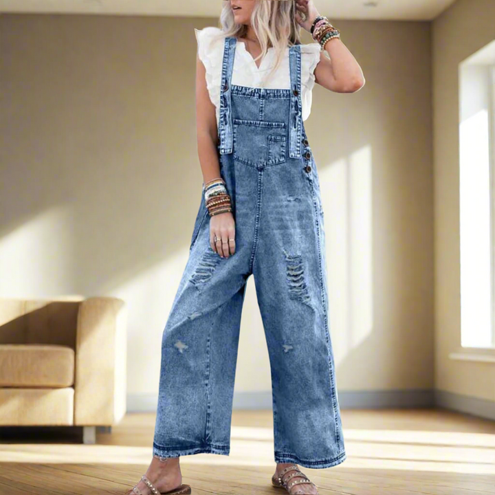 Rebecca | Vintage Wash Adjustable Jumpsuit