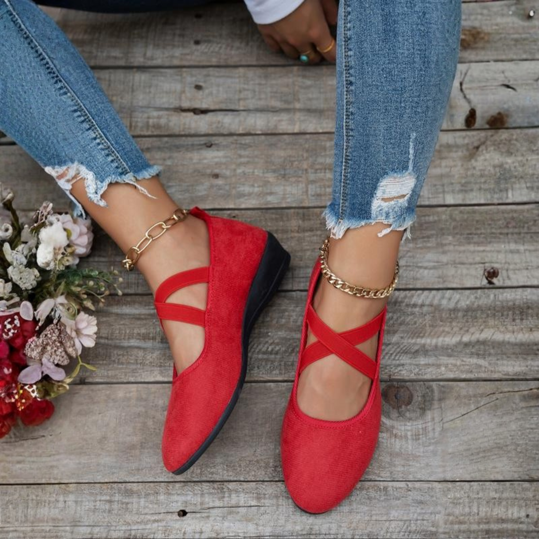 Jade | Comfort Wedge Ballet Flats