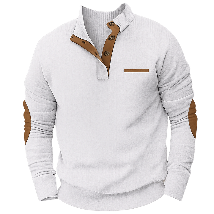 Ethan | Corduroy Stand-Up Collar Sweatshirt