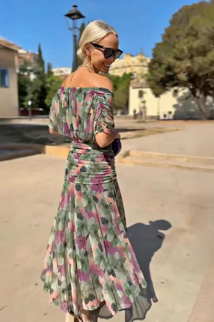 Ella | Elegant V-neck Fantasy Party Maxi Dress