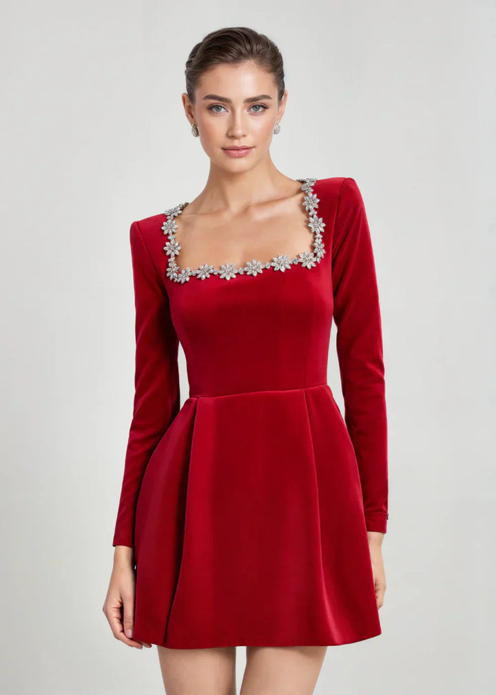 Riley | Velvet Mini Dress
