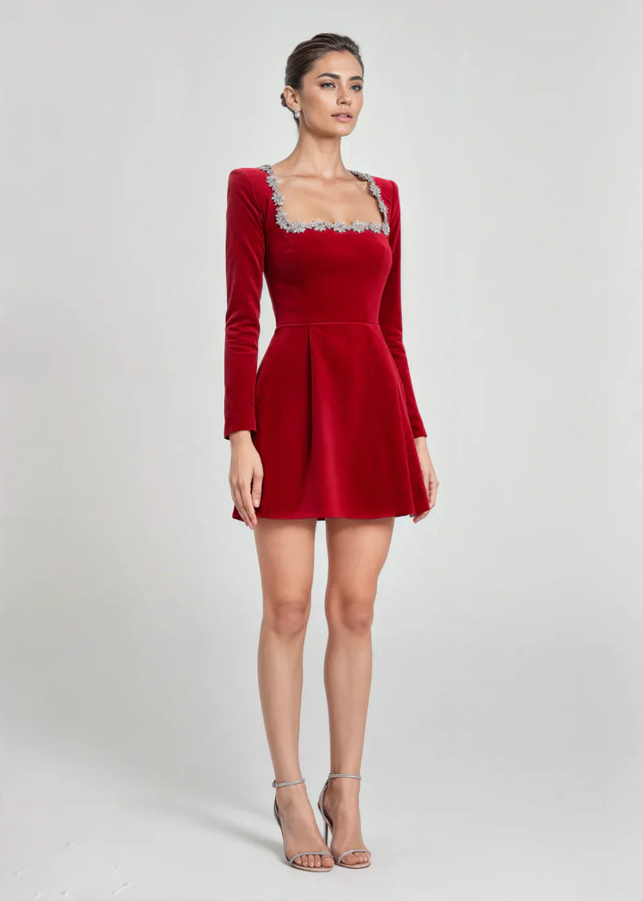 Riley | Velvet Mini Dress