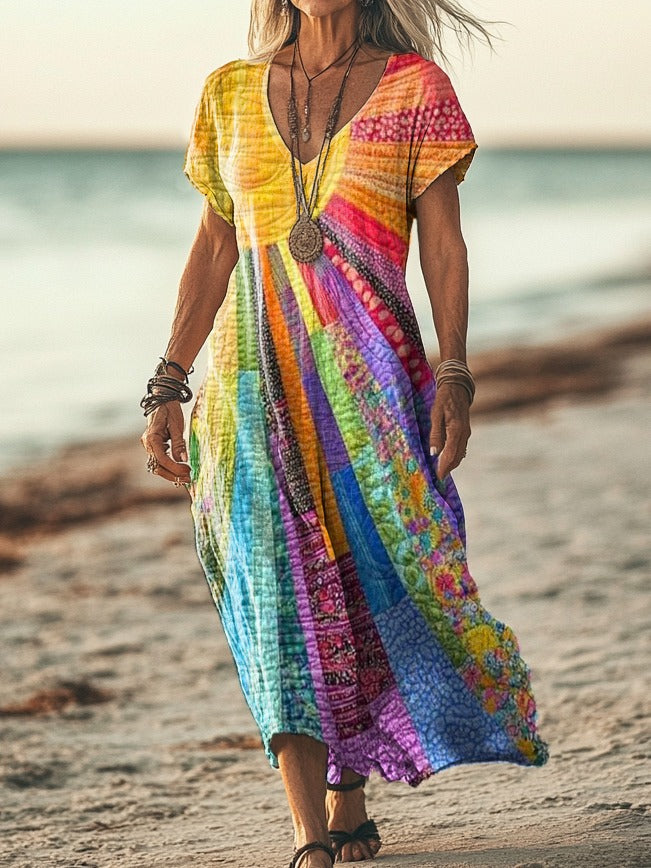Nicole | Bohemian Sun Design Dress