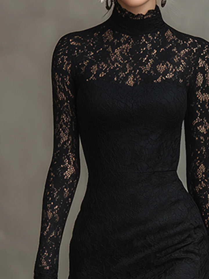 Madeleine | Elegant Lace Fishtail Maxi Dress