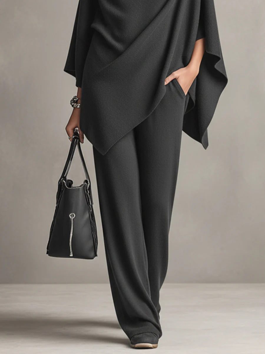 Camille | Elegant Drape Two-Piece Set