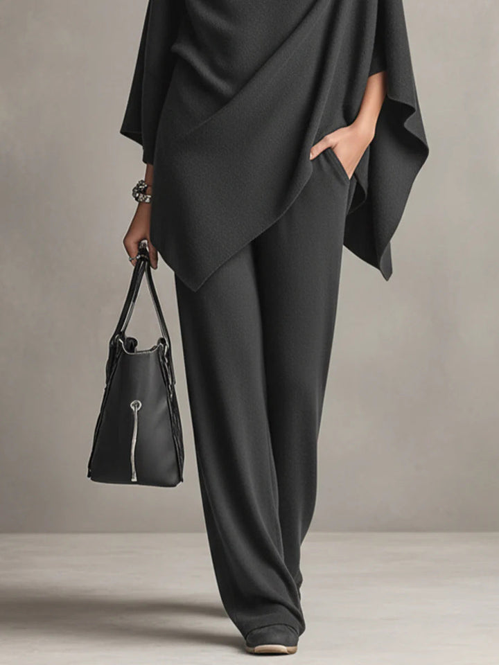 Camille | Elegant Drape Two-Piece Set