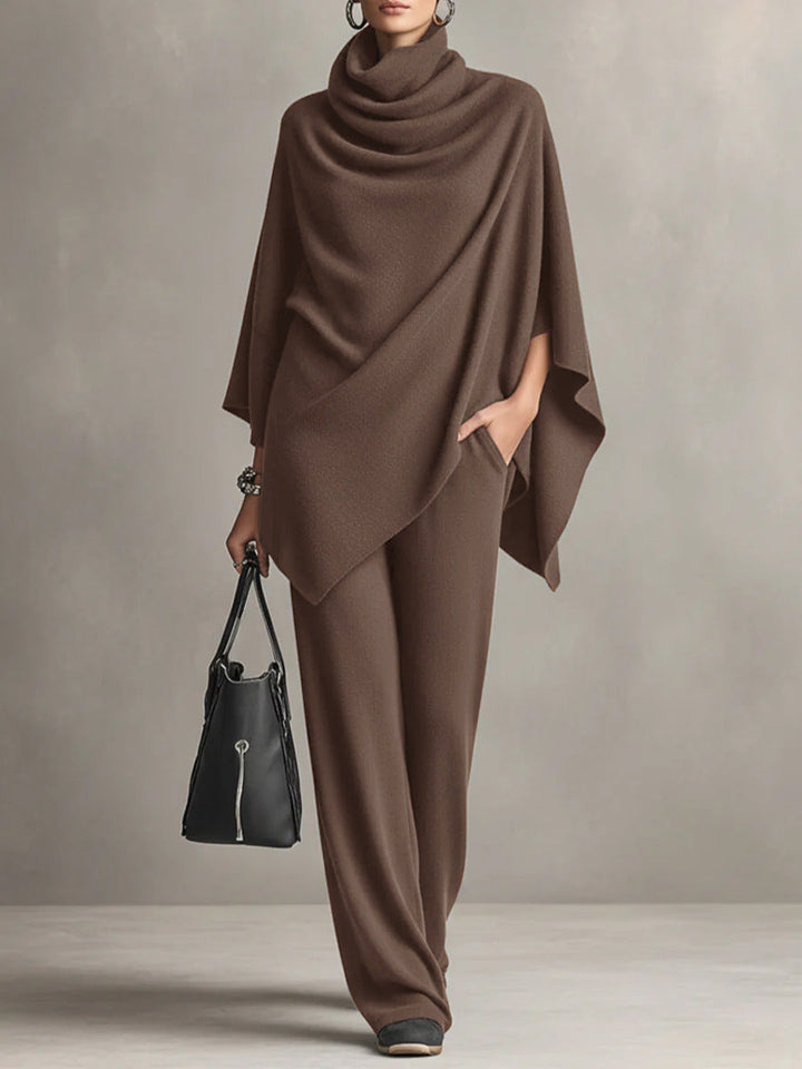 Camille | Elegant Drape Two-Piece Set