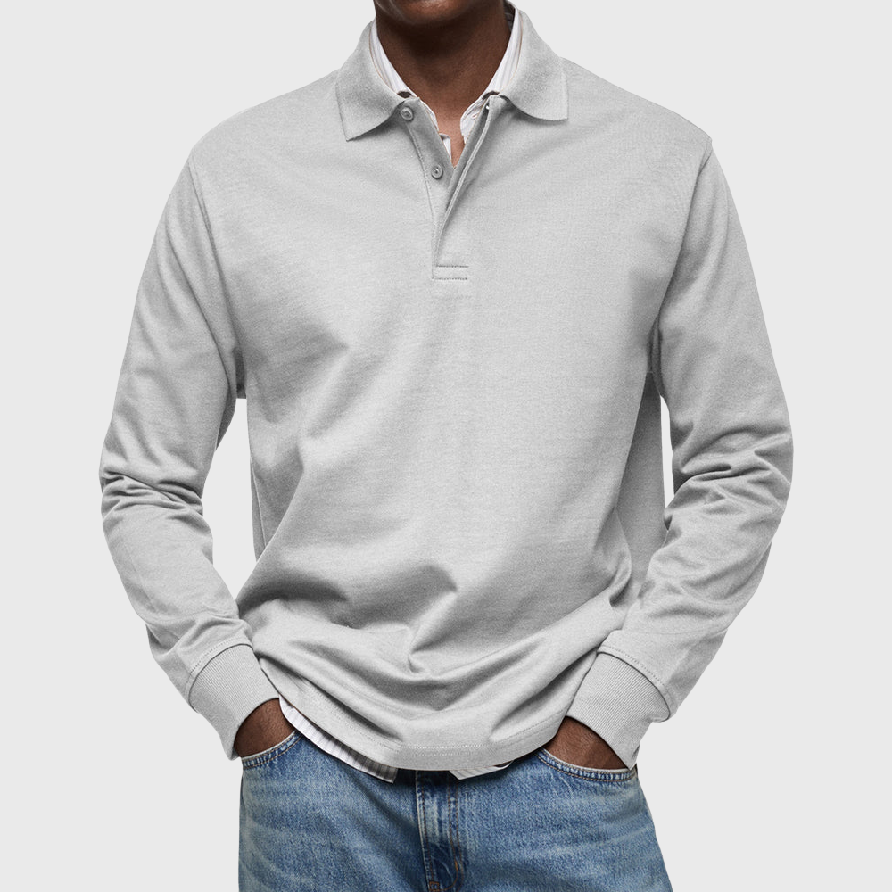 Benjamin | Luxe Long-Sleeved Polo Shirt