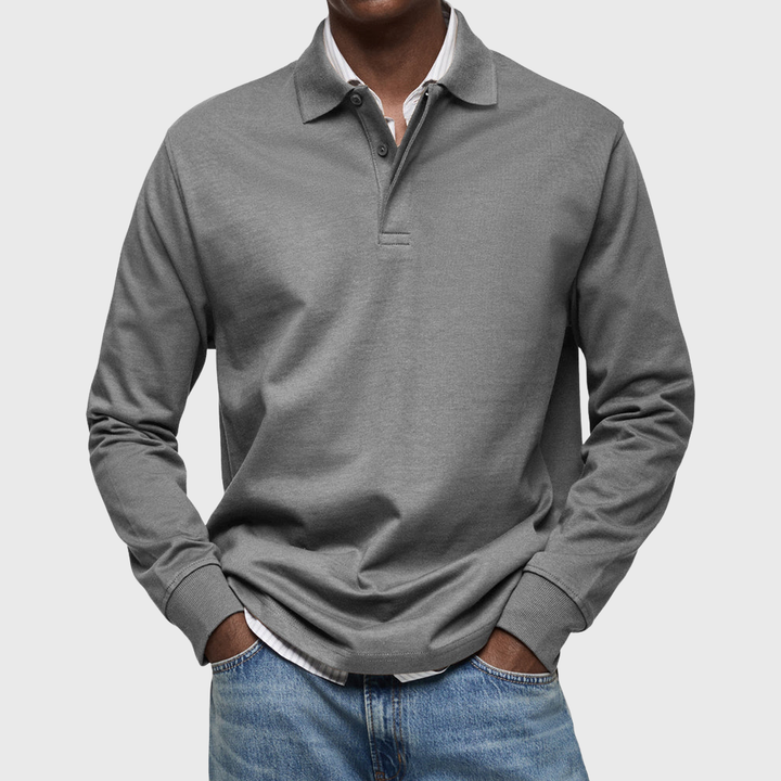 Benjamin | Luxe Long-Sleeved Polo Shirt