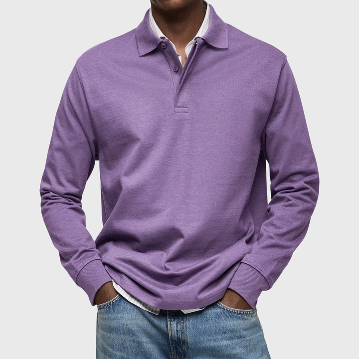 Benjamin | Luxe Long-Sleeved Polo Shirt