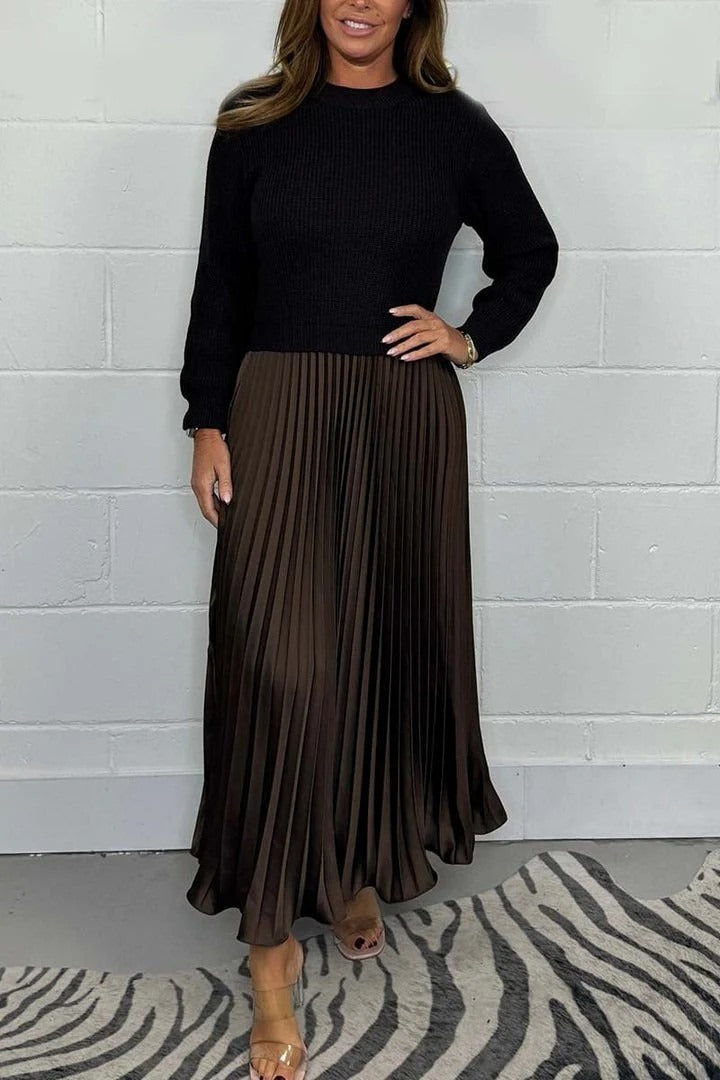 Eliza | Elegant Knit-Top Maxi Dress