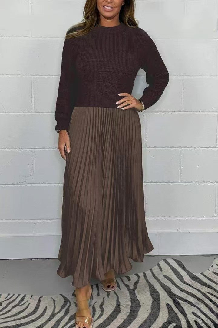 Eliza | Elegant Knit-Top Maxi Dress