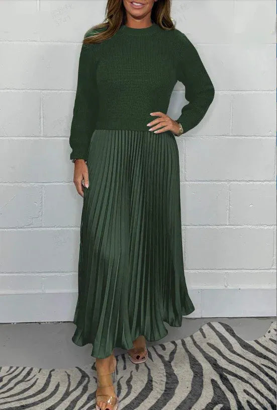 Eliza | Elegant Knit-Top Maxi Dress